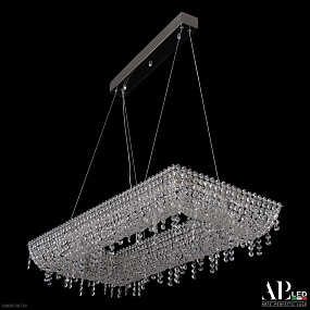 Хрустальная подвесная светодиодная люстра APL LED Sicilia SH515.0.80.B.Ni.4000
