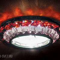 Встраиваемый светильник Donolux DL062.02.1/6 crystal/red