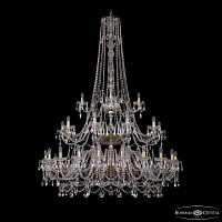 Большая хрустальная люстра Bohemia IVELE Crystal 1411/20+10+5/530/h-202/3d G