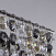 Бра хрустальное светодиодное APL LED Rimini S500.B1.25-75.B.4000.Clear.801.731