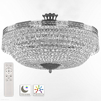 Хрустальная потолочная люстра Bohemia IVELE Crystal 19011/55IV/LED-DIM Ni