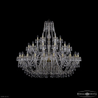 Большая хрустальная люстра Bohemia IVELE Crystal 1403/24+12+6/530 G
