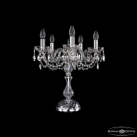 Настольная лампа с хрусталем Bohemia IVELE Crystal 1402L/5/141-47 Ni