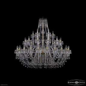 Большая хрустальная люстра Bohemia IVELE Crystal 1403/24+12+6/530 G