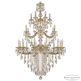 Большая хрустальная люстра Bohemia Ivele Crystal Verona 72108/12+6+6/300/3d B GW