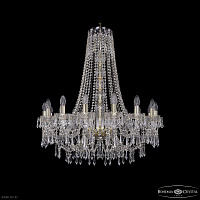 Большая хрустальная люстра Bohemia IVELE Crystal 1403/16/300/h-95 G
