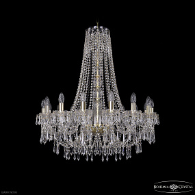 Большая хрустальная люстра Bohemia IVELE Crystal 1403/16/300/h-95 G
