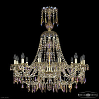 Большая хрустальная люстра Bohemia IVELE Crystal 1403/12/300/XL-95 G M801