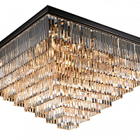 Хрустальная потолочная люстра Newport 31133/PL black+gold
