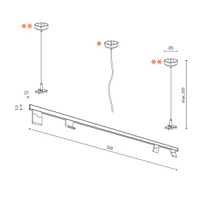 Трековый LED светильник для магнитного трека Azzardo Track Magnetic AZ4823