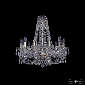 Хрустальная подвесная люстра Bohemia IVELE Crystal 1406/12/195/h-60 G