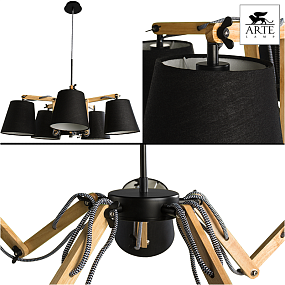 Люстра подвесная Arte Lamp PINOCCIO A5700LM-5BK