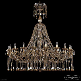 Большая хрустальная люстра Bohemia IVELE Crystal 1413/20/530/XL-158 G M721