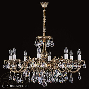 Люстра подвесная ARTGLASS CR 0011-08-20 BRASS ANTIQUE CE