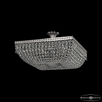 Хрустальная потолочная люстра Bohemia IVELE Crystal 19012/55IV Ni