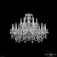 Хрустальная подвесная люстра Bohemia IVELE Crystal 1411/12+6/240 Ni
