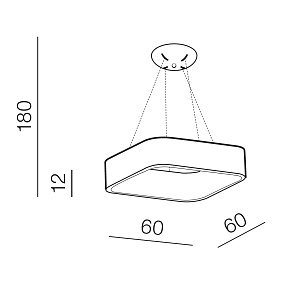 Подвесной светодиодный светильник Azzardo Solvent S Pendant 60 AZ3982