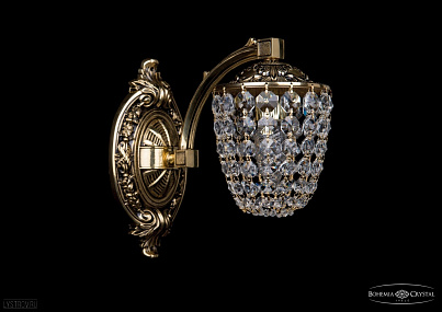 Бра литое с хрусталем Bohemia IVELE Crystal 1772/1/150/GB