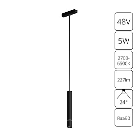Магнитный трековый светильник Arte Lamp RAPID A2959PL-1BK