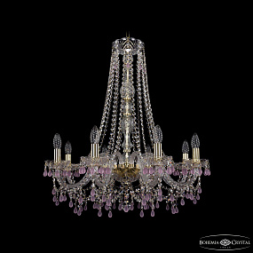 Хрустальная подвесная люстра Bohemia IVELE Crystal 1410/8/240/h-74 G V7010