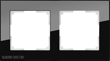 Рамка на 2 поста (черный) Werkel WL01-Frame-02
