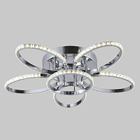 Потолочный светодиодный светильник с хрусталем Eurosvet Soul 90098/6 хром