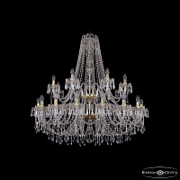 Большая хрустальная люстра Bohemia IVELE Crystal 1403/20+10/400/2d G
