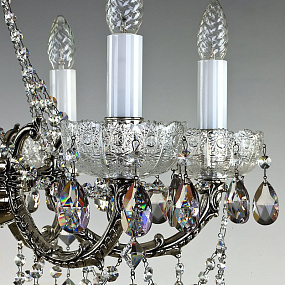 Люстра подвесная ARTGLASS CR 0006/06/30 NICKEL ANTIQUE CE - 8006