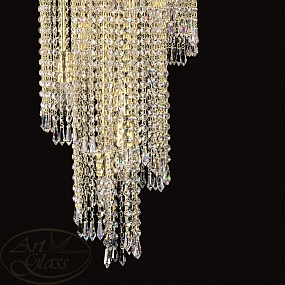 Люстра подвесная ARTGLASS SPIRAL 400x700 DROPS CE