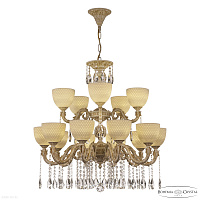 Большая хрустальная люстра Bohemia IVELE Crystal AL79101/10+5/250/2D A WMG P1 U Wave