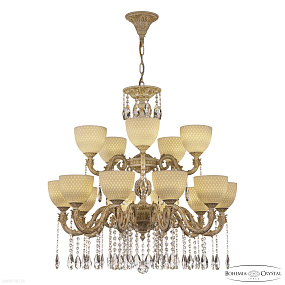 Большая хрустальная люстра Bohemia IVELE Crystal AL79101/10+5/250/2D A WMG P1 U Wave