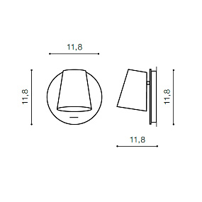 Бра светодиодное Azzardo Ramona 1 Switch AZ2565