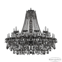 Большая хрустальная люстра Bohemia IVELE Crystal 1403/20+10/400 Ni M781