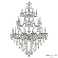 Большая хрустальная люстра Bohemia Ivele Crystal Verona 72110/12+6+6/300/3d B NW