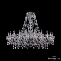 Хрустальная подвесная люстра Bohemia IVELE Crystal 1411/24/530/Ni