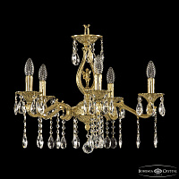 Подвесная хрустальная люстра Bohemia Ivele Crystal Verona 72402/5/175 A G FA5S