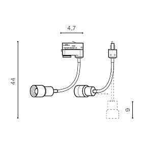 Трековый LED светильник для 3-фазного трека Azzardo Lumi Flex Track 3 AZ4559