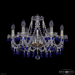 Хрустальная подвесная люстра Bohemia IVELE Crystal 1410/6/195 G V3001