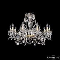 Хрустальная подвесная люстра Bohemia IVELE Crystal 1411/10/300/G