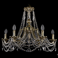 Литая подвесная люстра с хрусталем Bohemia IVELE Crystal 1771/6/220/C/GB