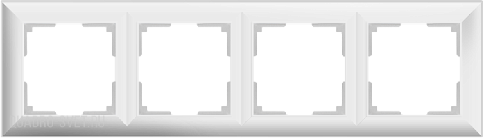 Рамка на 4 поста (белый) Werkel WL14-Frame-04