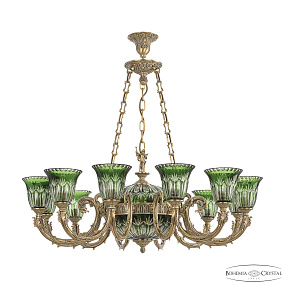 Подвесная люстра Bohemia Ivele Crystal Florence 71009P/12/250 FP P2 U Clear-Green/H-1I FA5M