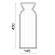 Ваза декоративная (серо-бежевый) CERAMICA DESIGN Lily L VLYL45-1019