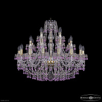 Большая хрустальная люстра Bohemia IVELE Crystal 1410/16+8+4/300 G V7010