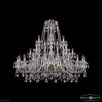 Большая хрустальная люстра Bohemia IVELE Crystal 1411/20+5+5/460 G