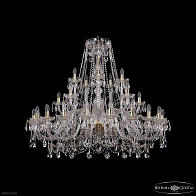 Большая хрустальная люстра Bohemia IVELE Crystal 1411/20+5+5/460 G