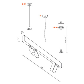Трековый LED светильник для магнитного трека Azzardo Track Magnetic AZ4802