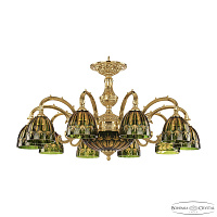 Подвесная люстра Bohemia Ivele Crystal Verona 72209P/10/250 G P1 D Amber-Green/H-1I
