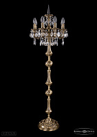Литой торшер с хрусталем Bohemia IVELE Crystal 7000/8/125-134/A/FP