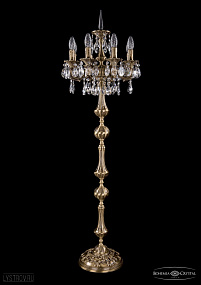 Литой торшер с хрусталем Bohemia IVELE Crystal 7000/8/125-134/A/FP